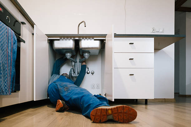 Professional Plumbing technician working in Deerfield Street, NJ